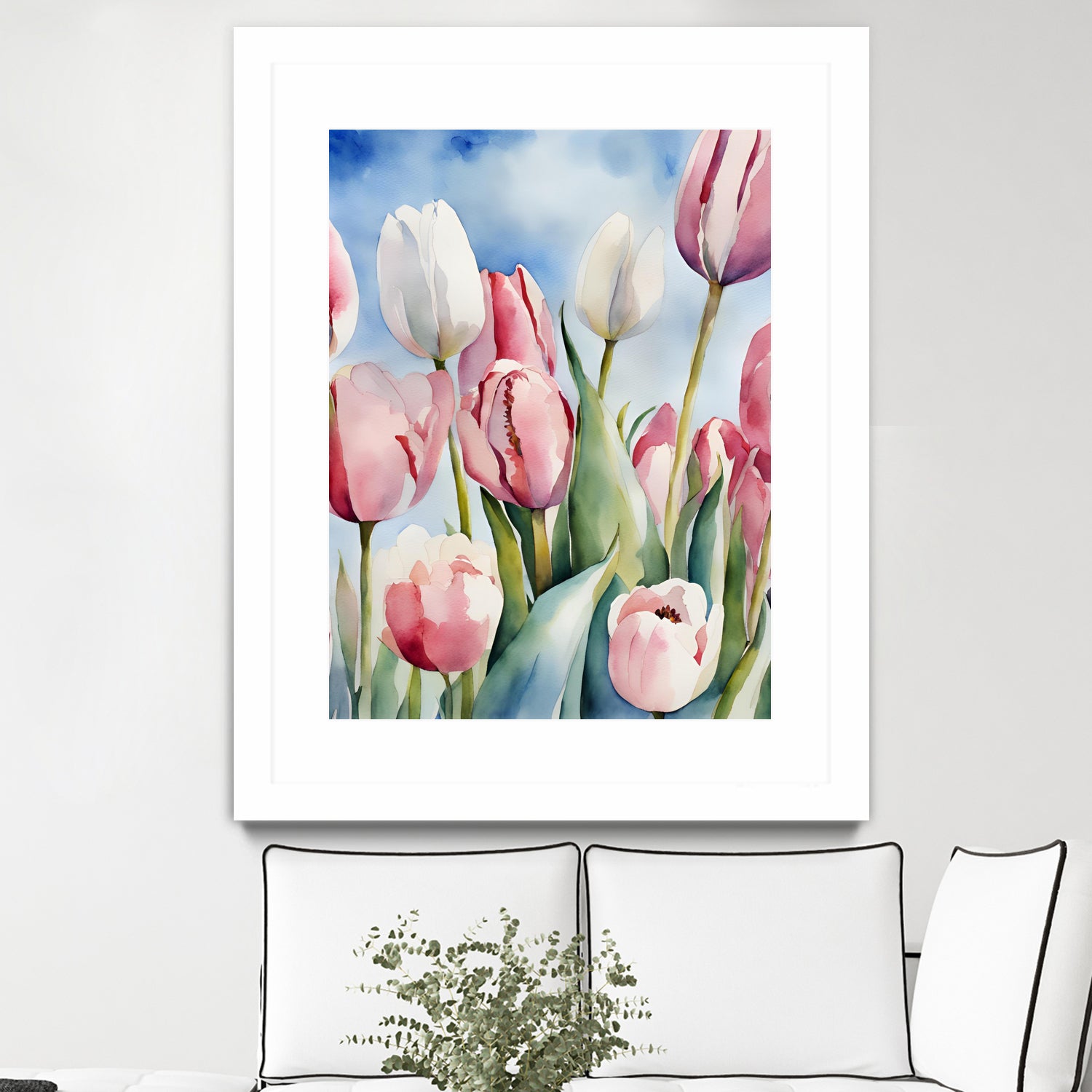 Tulpenfeld by Ohkimiko on GIANT ART - illustration tulpen