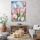 Tulpenfeld by Ohkimiko on GIANT ART - illustration tulpen