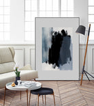 Abstract Brush Strokes 15 by Mareike on GIANT ART - blue illustration painted