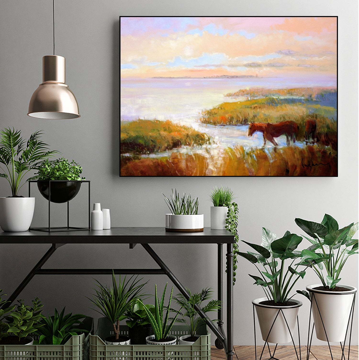 Serene Marshscape by Dorothy Fagan  on GIANT ART - animal