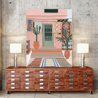 Moroccan Terrace by Ceyda on GIANT ART - illustration houseplant