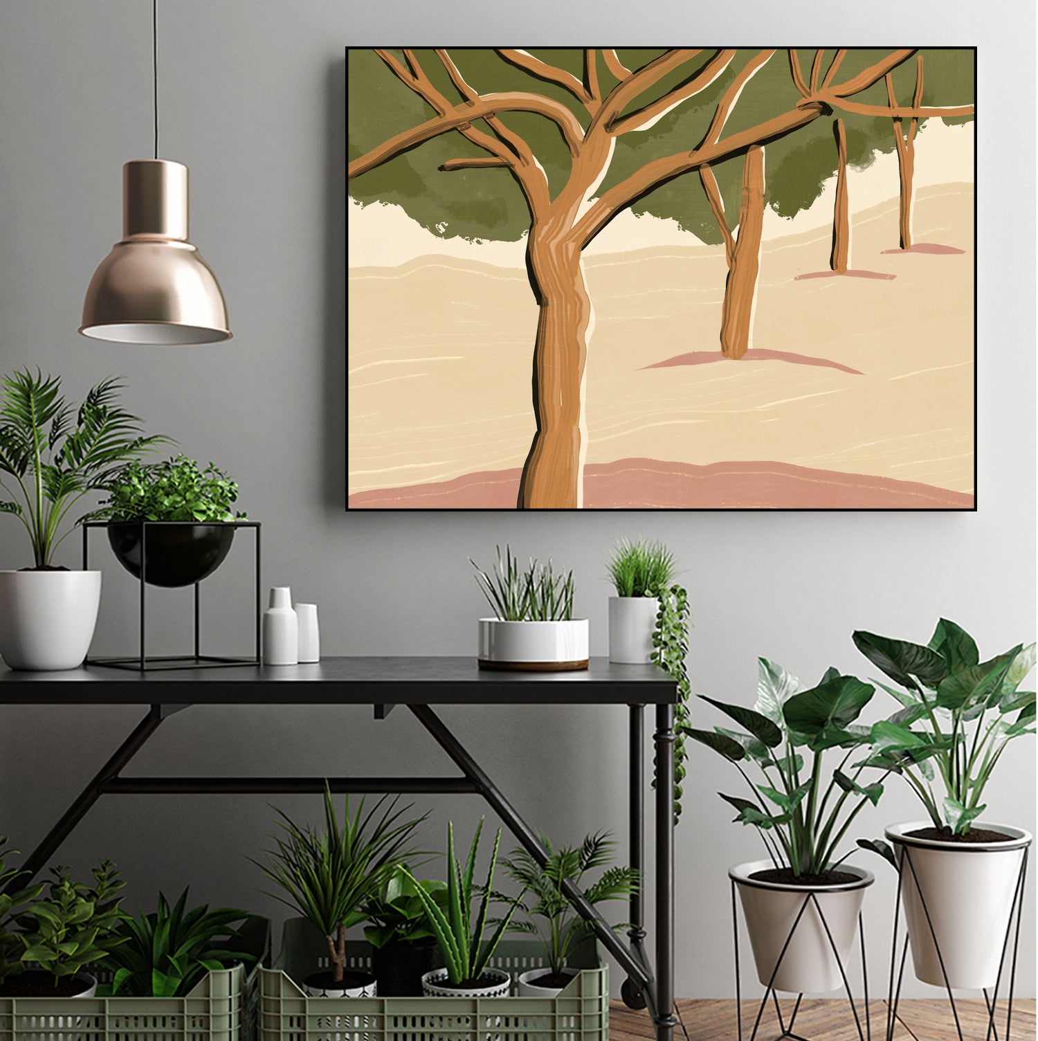 Landscape trees by Little Dean on GIANT ART - landscape painting