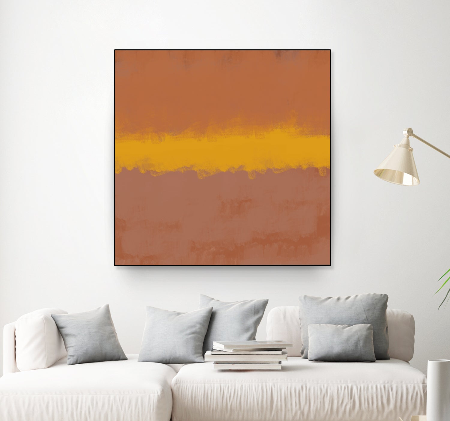 MODERN CALM by THE on GIANT ART - orange miuus studio rothko