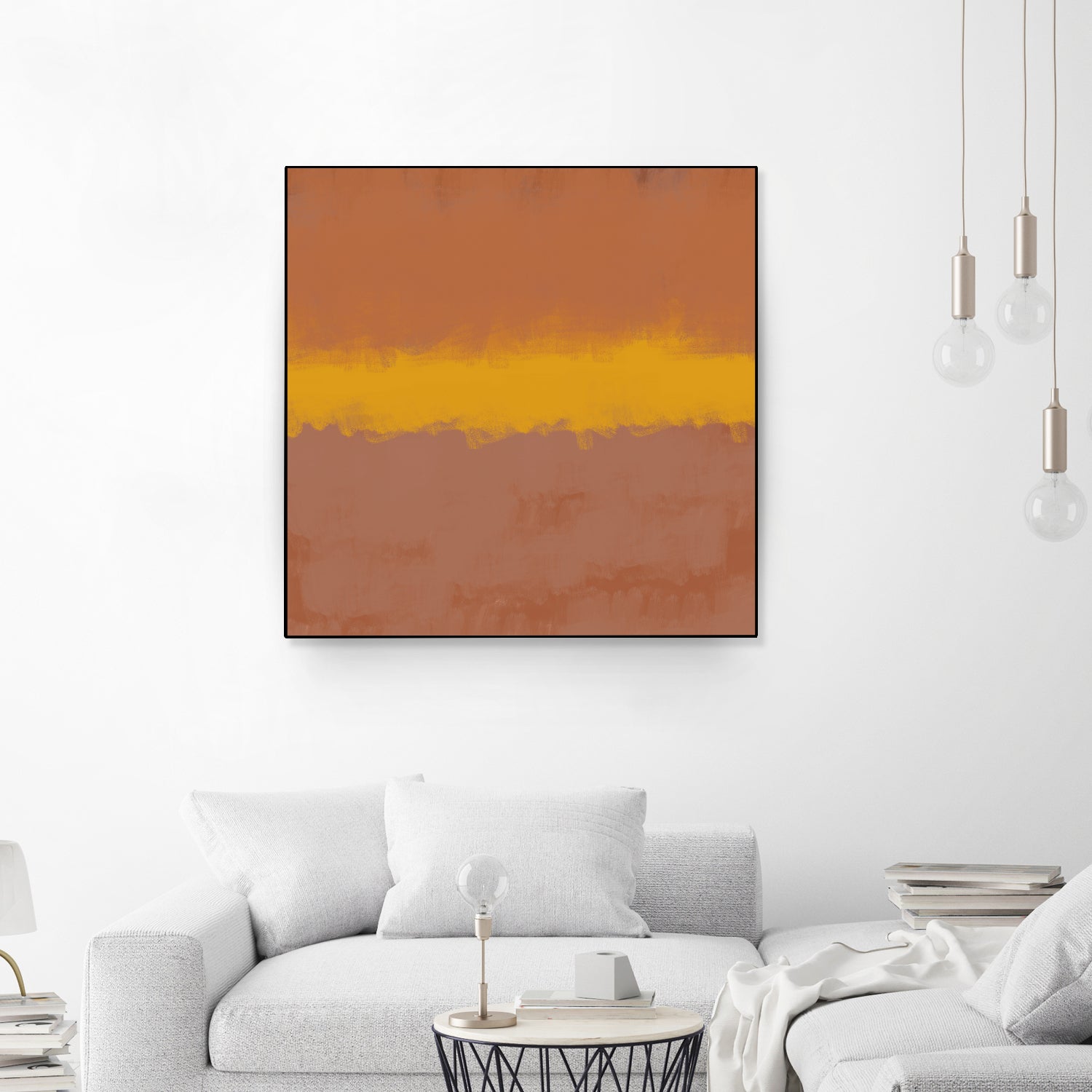 MODERN CALM by THE on GIANT ART - orange miuus studio rothko