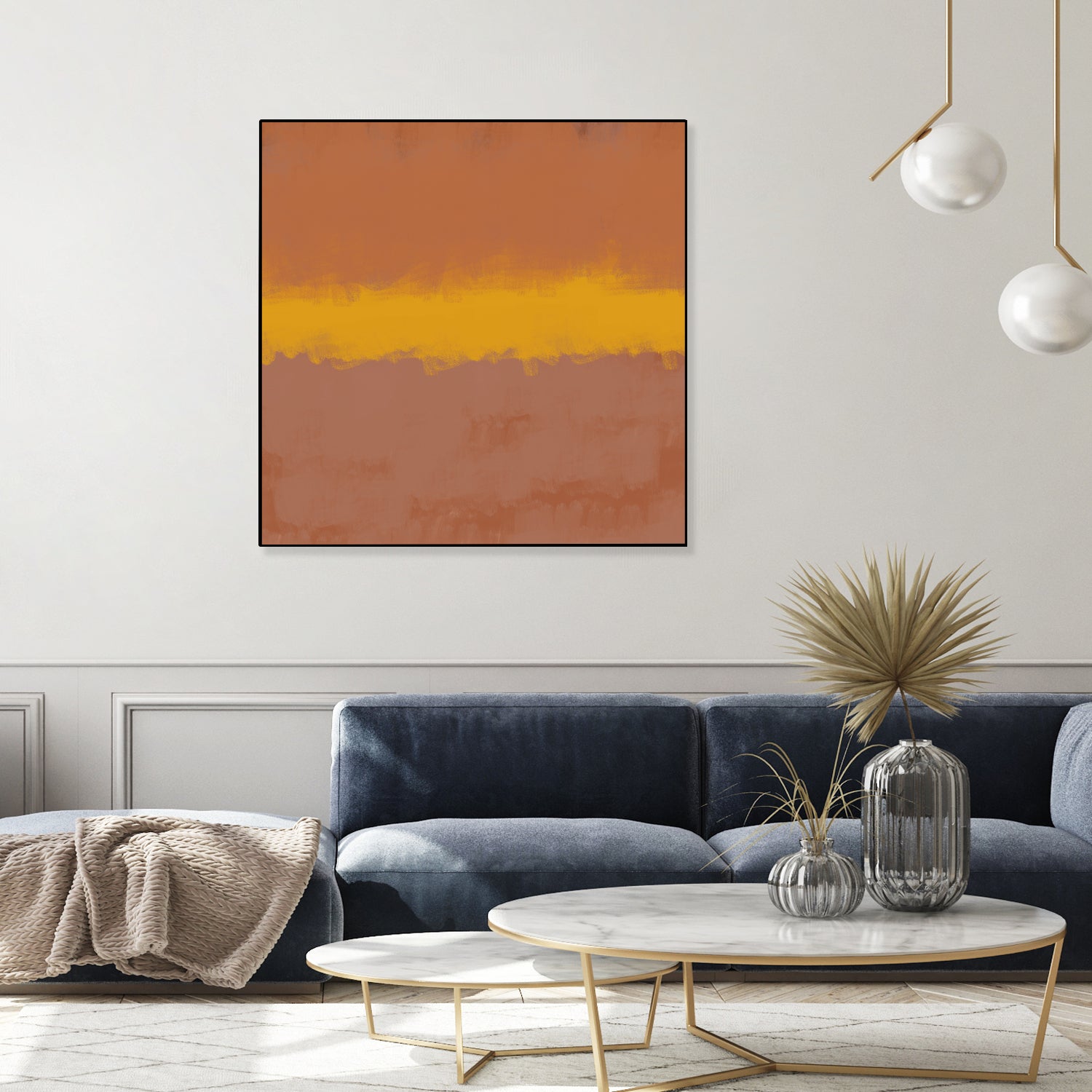 MODERN CALM by THE on GIANT ART - orange miuus studio rothko