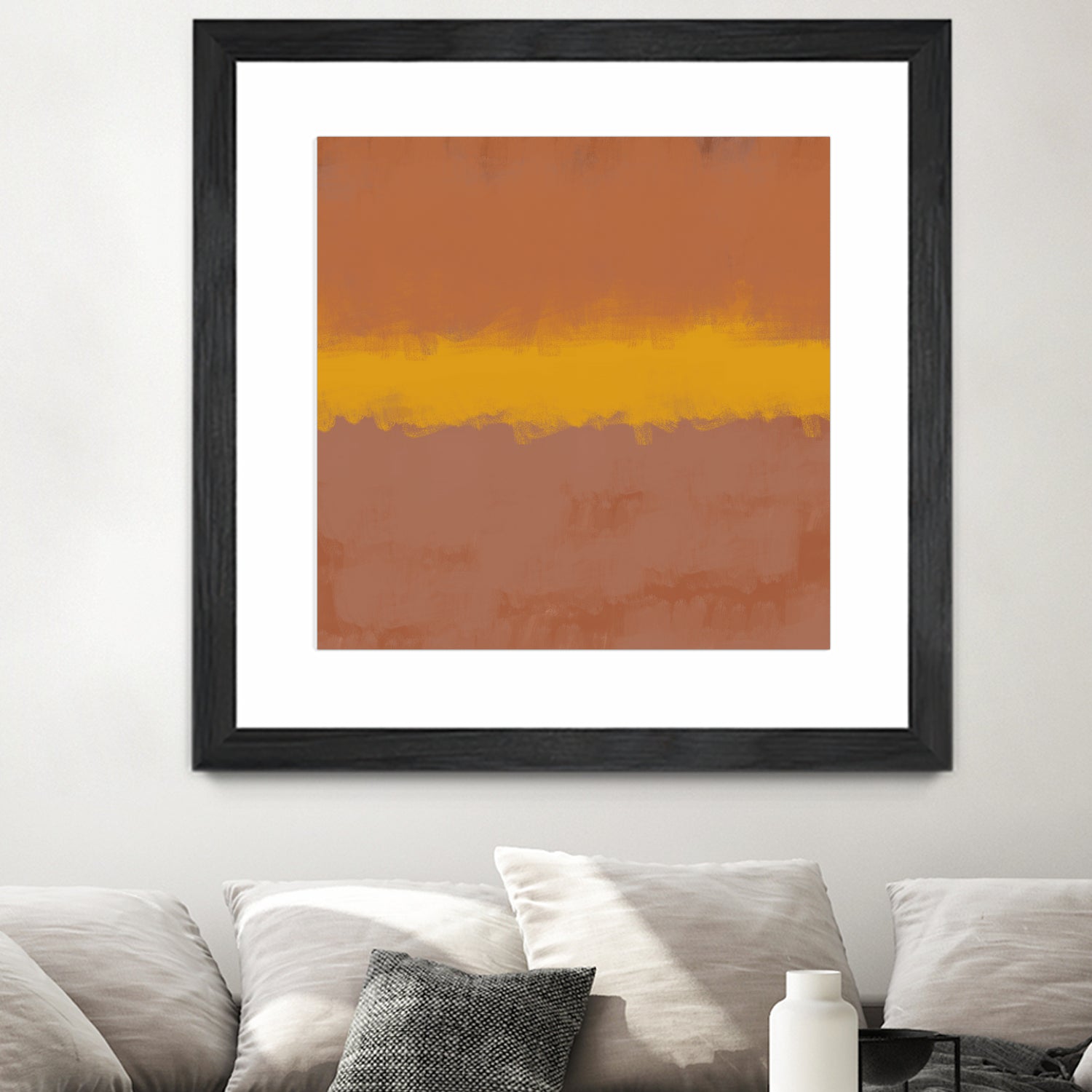 MODERN CALM by THE on GIANT ART - orange miuus studio rothko