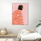 The Woman With the Orange Stripes by Bea Muller on GIANT ART - figurative clothing