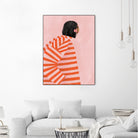 The Woman With the Orange Stripes by Bea Muller on GIANT ART - figurative clothing