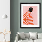 The Woman With the Orange Stripes by Bea Muller on GIANT ART - figurative clothing