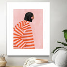 The Woman With the Orange Stripes by Bea Muller on GIANT ART - figurative clothing