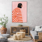 The Woman With the Orange Stripes by Bea Muller on GIANT ART - figurative clothing