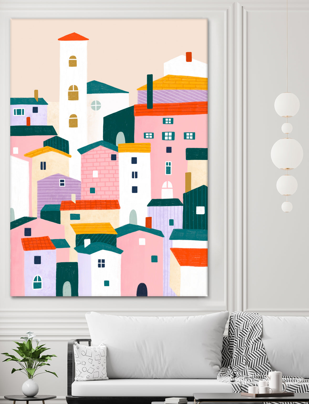 Town by Bea Muller on GIANT ART - illustration house