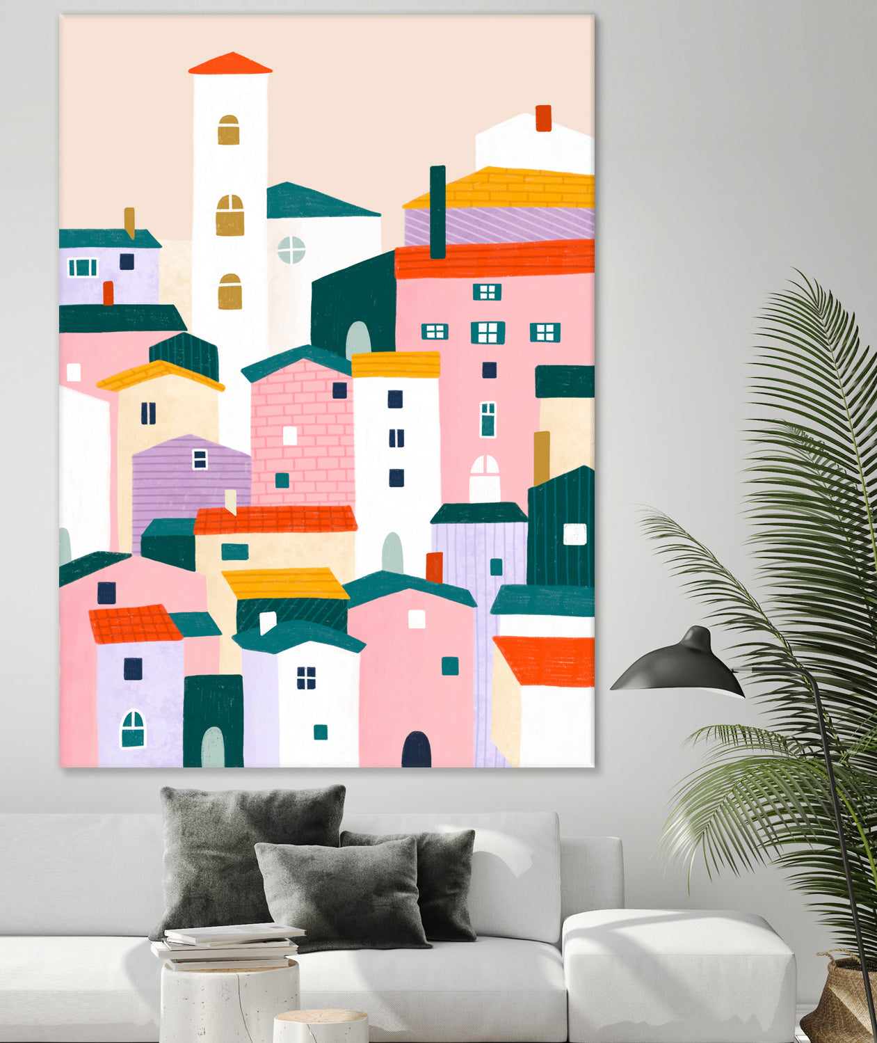 Town by Bea Muller on GIANT ART - illustration house