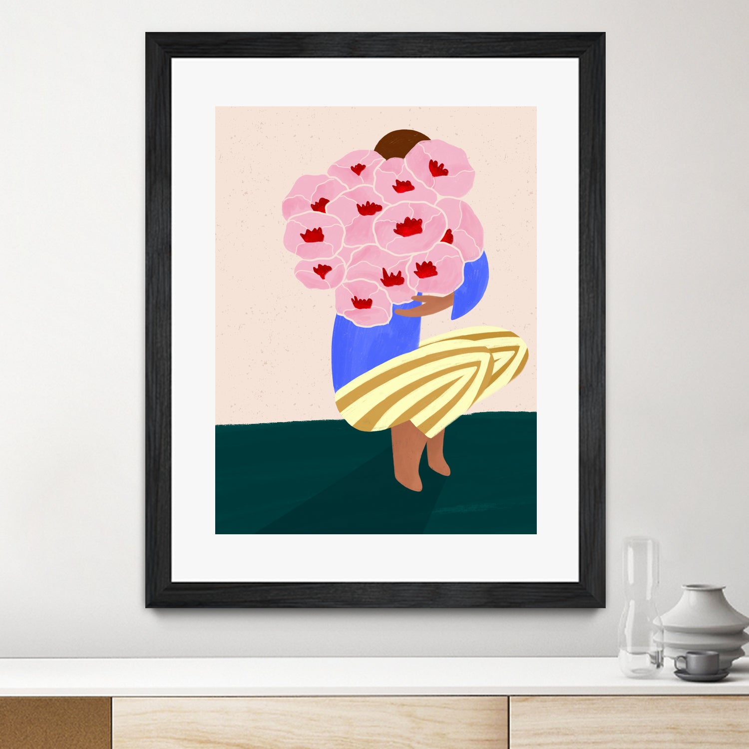 Bouquet of Flowers by Bea Muller on GIANT ART - flowers and plants drawing