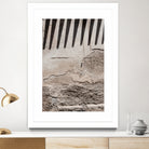 Shadow of lines at vintage wall by Photolovers on GIANT ART - abstract ground