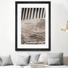 Shadow of lines at vintage wall by Photolovers on GIANT ART - abstract ground