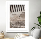 Shadow of lines at vintage wall by Photolovers on GIANT ART - abstract ground