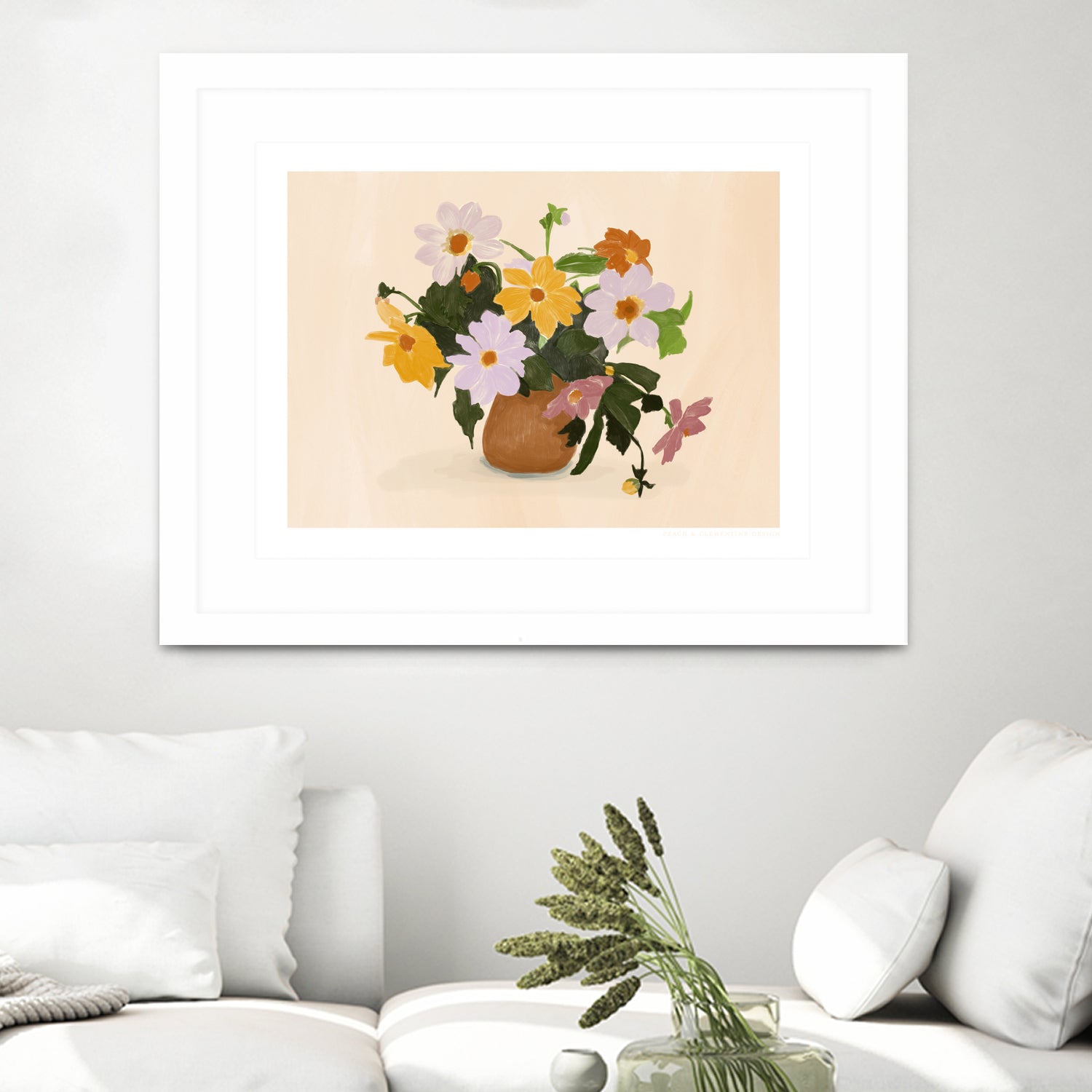 Pandcsummerflowers Copy by Jenny on GIANT ART - liz rome