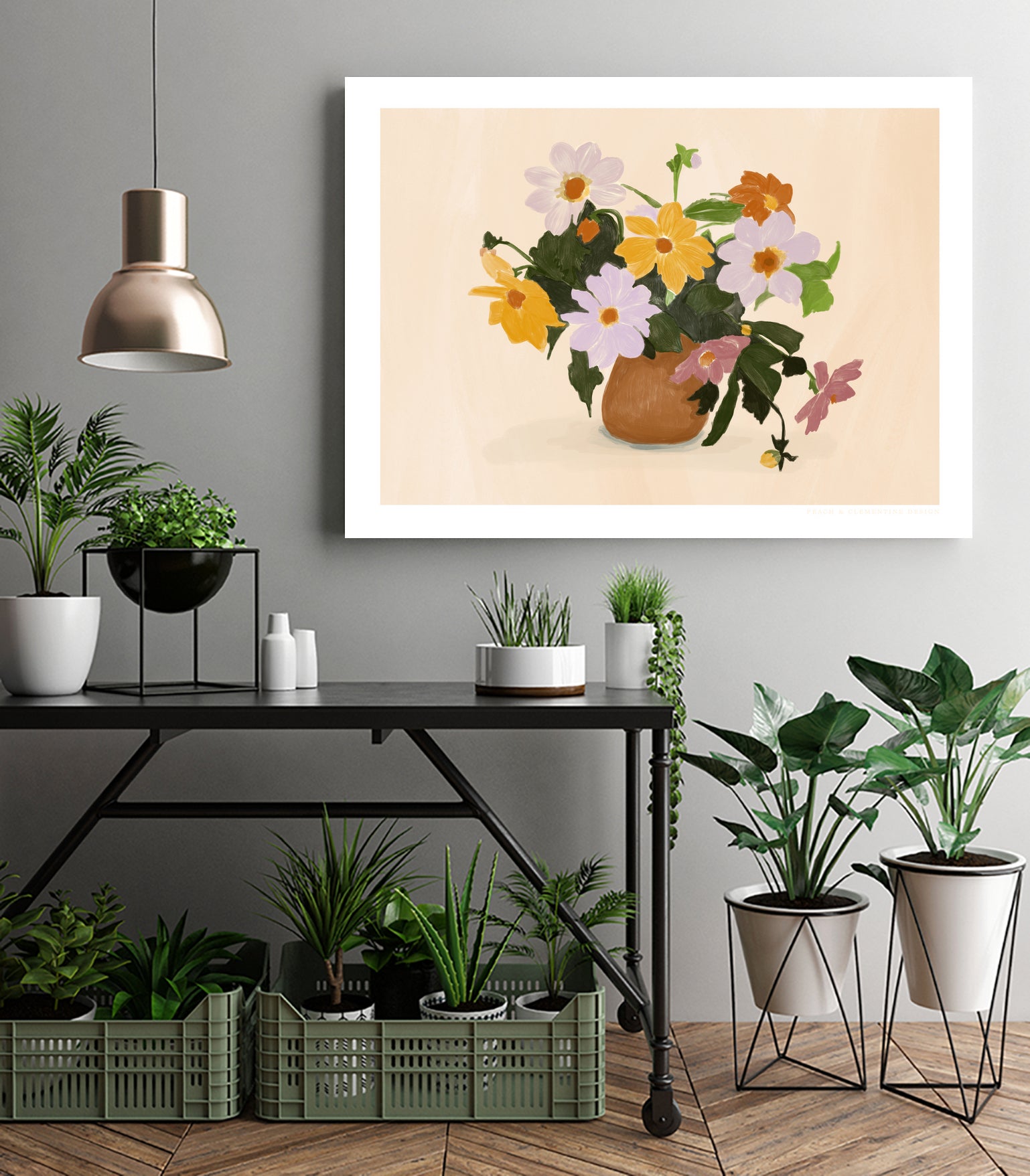 Pandcsummerflowers Copy by Jenny on GIANT ART - liz rome