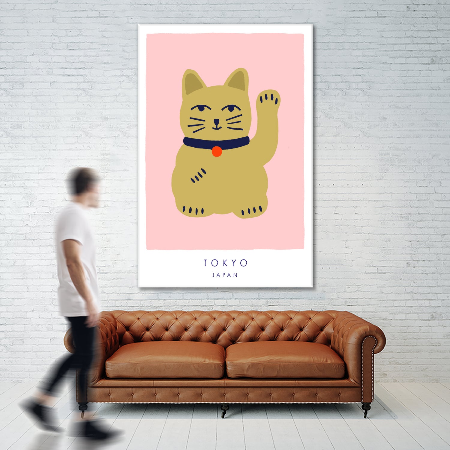 Maneki Neko a¬Ä¬ì Lucky Cat by Maren Gross on GIANT ART - animals cat