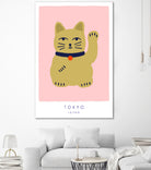 Maneki Neko a¬Ä¬ì Lucky Cat by Maren Gross on GIANT ART - animals cat