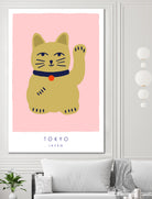 Maneki Neko a¬Ä¬ì Lucky Cat by Maren Gross on GIANT ART - animals cat