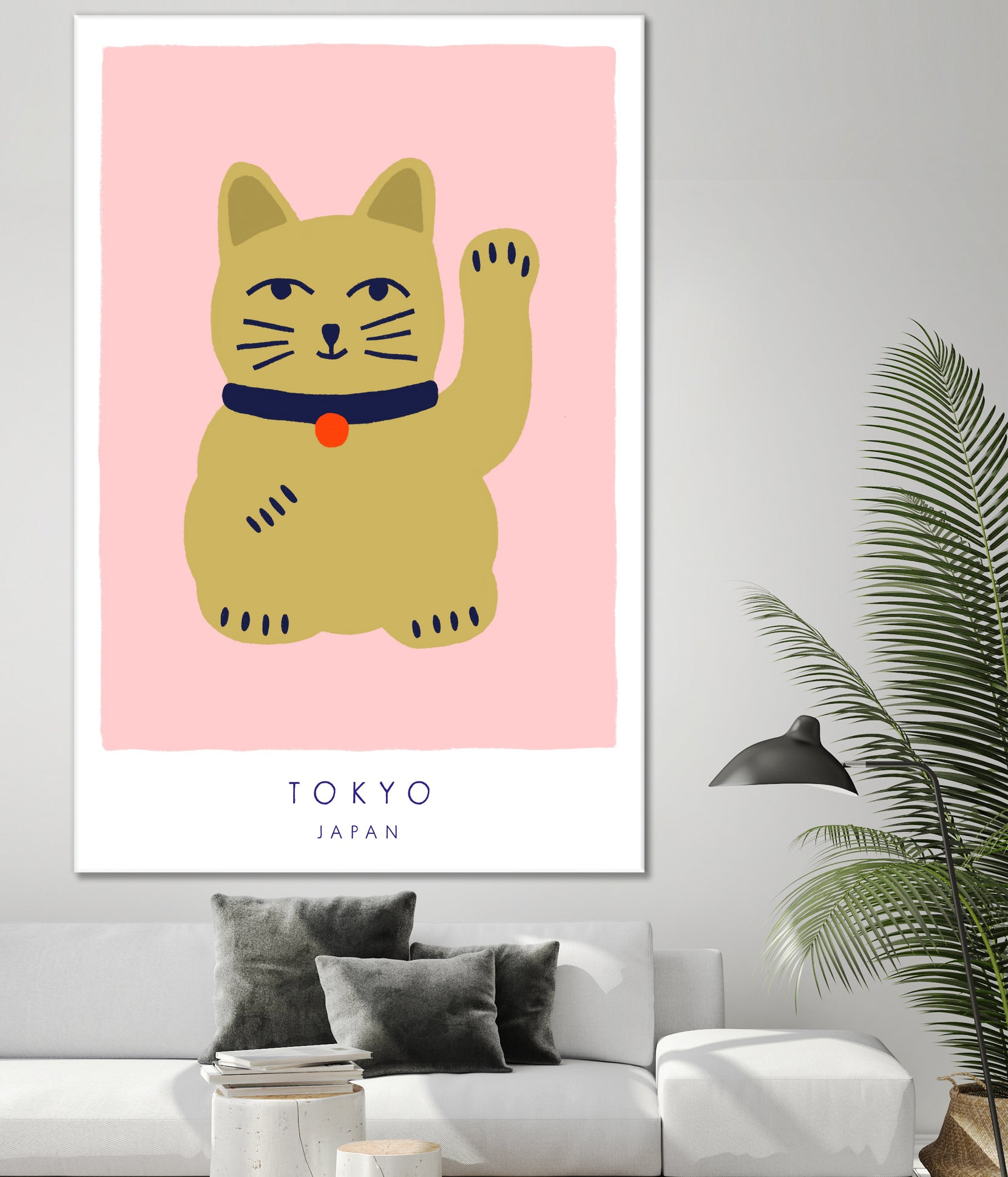 Maneki Neko a¬Ä¬ì Lucky Cat by Maren Gross on GIANT ART - animals cat