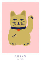 Maneki Neko a¬Ä¬ì Lucky Cat by Maren Gross on GIANT ART - animals cat