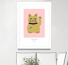 Maneki Neko a¬Ä¬ì Lucky Cat by Maren Gross on GIANT ART - animals cat