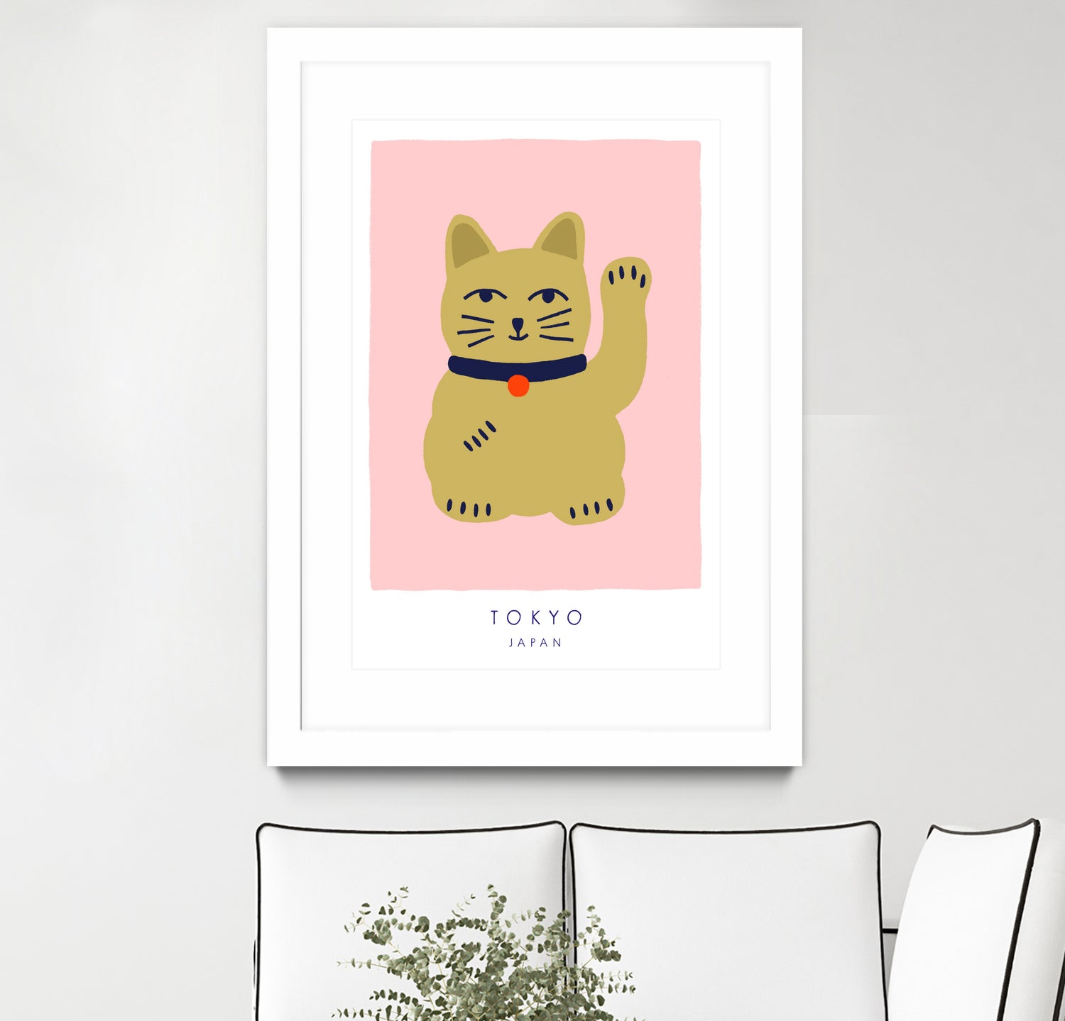 Maneki Neko a¬Ä¬ì Lucky Cat by Maren Gross on GIANT ART - animals cat