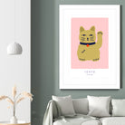 Maneki Neko a¬Ä¬ì Lucky Cat by Maren Gross on GIANT ART - animals cat