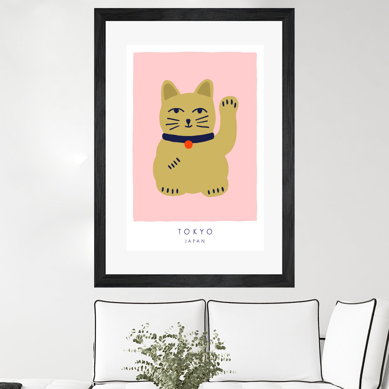 Maneki Neko a¬Ä¬ì Lucky Cat by Maren Gross on GIANT ART - animals cat