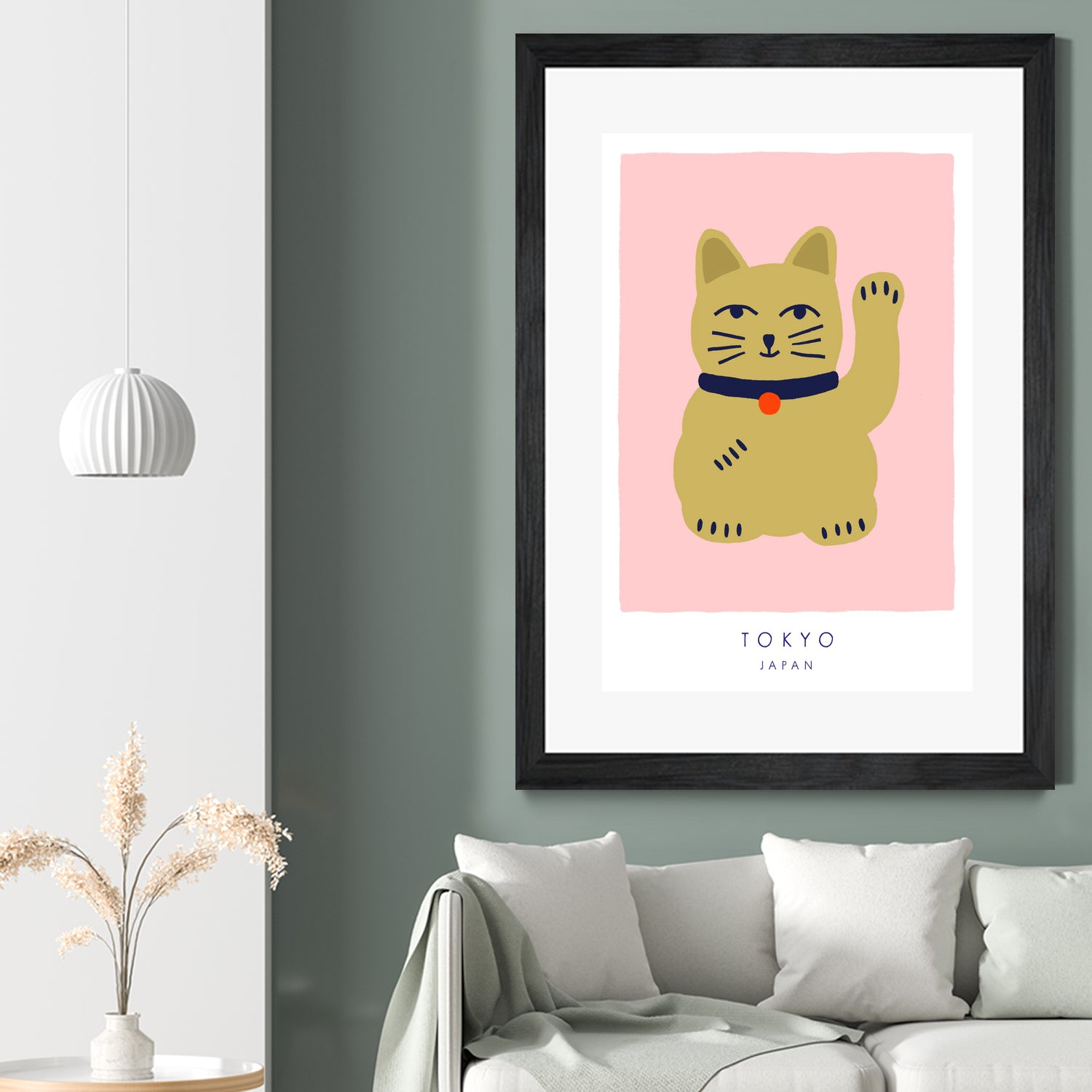 Maneki Neko a¬Ä¬ì Lucky Cat by Maren Gross on GIANT ART - animals cat