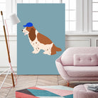 Cocker Spaniel with Cap by Maren Gross on GIANT ART - animals animal