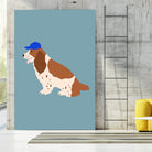 Cocker Spaniel with Cap by Maren Gross on GIANT ART - animals animal