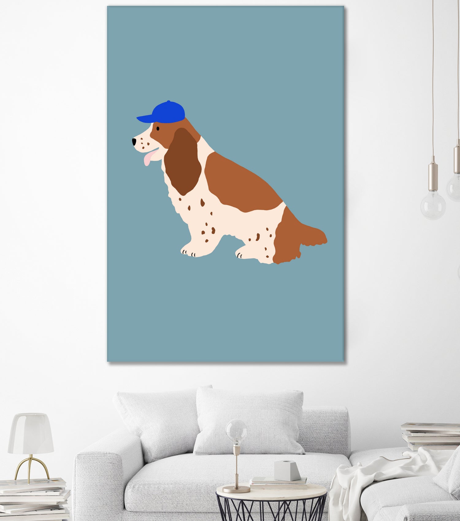 Cocker Spaniel with Cap by Maren Gross on GIANT ART - animals animal