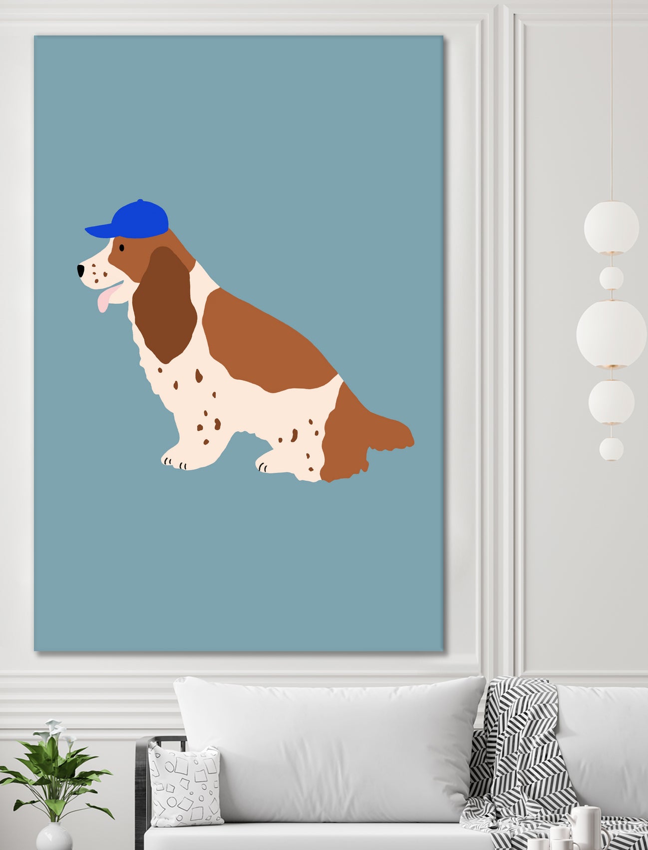 Cocker Spaniel with Cap by Maren Gross on GIANT ART - animals animal