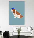 Cocker Spaniel with Cap by Maren Gross on GIANT ART - animals animal