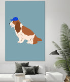 Cocker Spaniel with Cap by Maren Gross on GIANT ART - animals animal