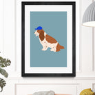 Cocker Spaniel with Cap by Maren Gross on GIANT ART - animals animal