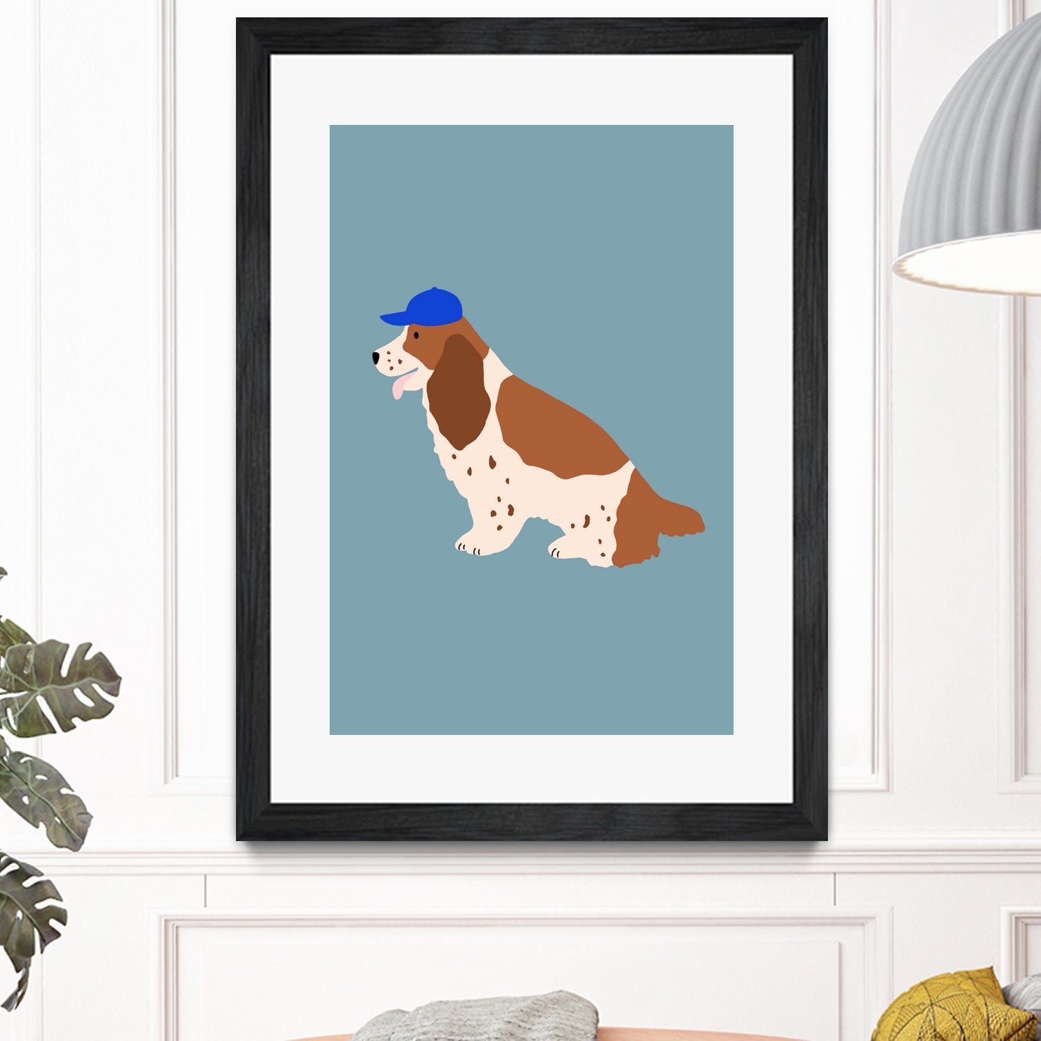 Cocker Spaniel with Cap by Maren Gross on GIANT ART - animals animal