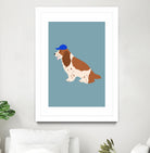 Cocker Spaniel with Cap by Maren Gross on GIANT ART - animals animal