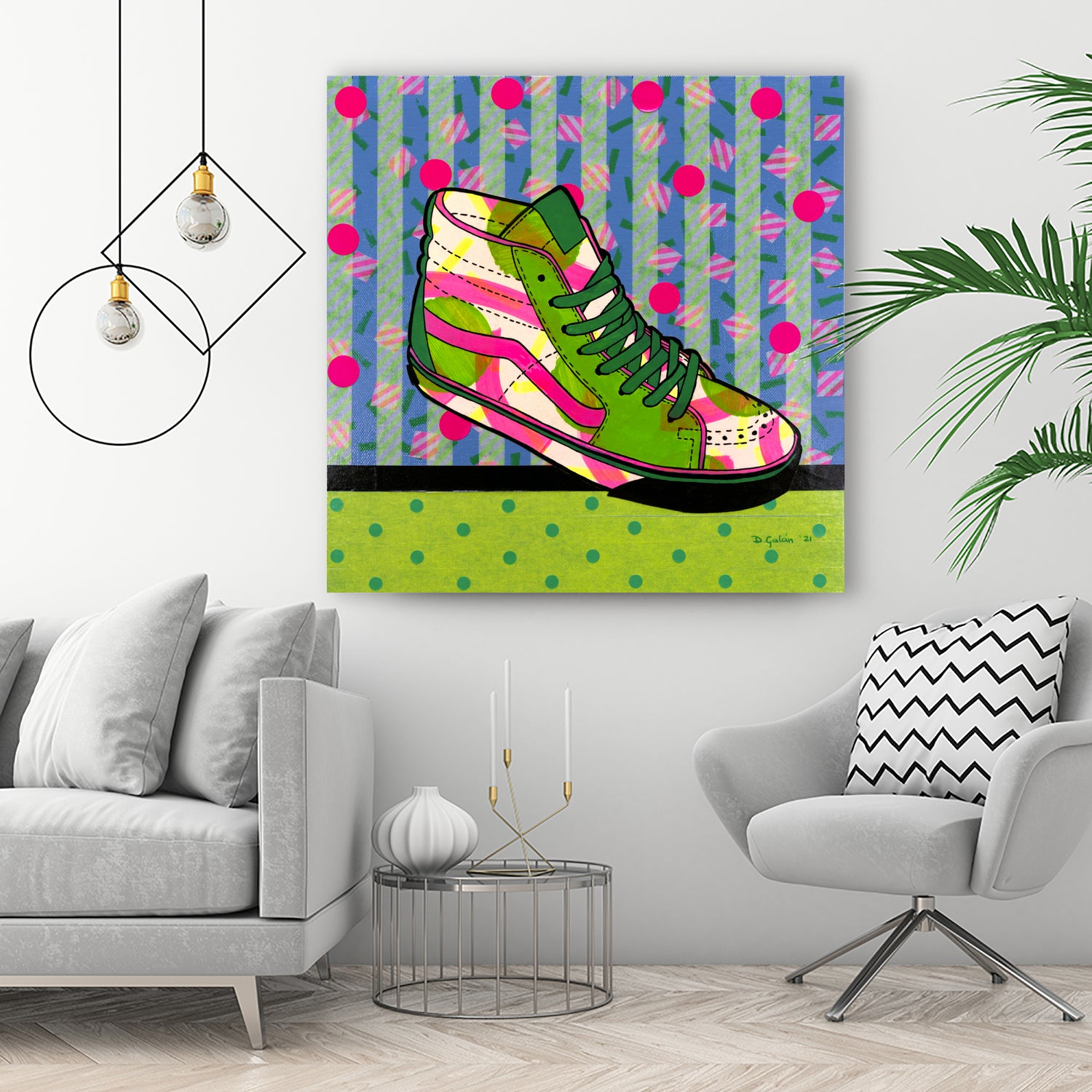 Green Fantasy by David Galan  on GIANT ART - green illustration sneekers