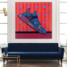 Sky Blue by David Galan  on GIANT ART - pink illustration running shoes