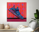 Sky Blue by David Galan  on GIANT ART - pink illustration running shoes