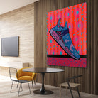 Sky Blue by David Galan  on GIANT ART - pink illustration running shoes