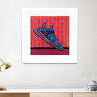 Sky Blue by David Galan  on GIANT ART - pink illustration running shoes