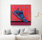 Sky Blue by David Galan  on GIANT ART - pink illustration running shoes