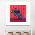 Sky Blue by David Galan  on GIANT ART - pink illustration running shoes