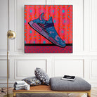 Sky Blue by David Galan  on GIANT ART - pink illustration running shoes